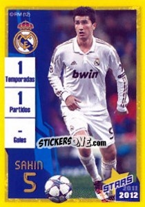 Sticker Sahin (Trayectoria) - Real Madrid 2011-2012 n. 123 - Panini