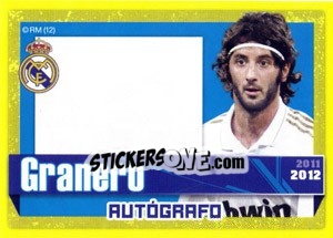 Sticker Granero (Autografo) - Real Madrid 2011-2012 n. 137 - Panini