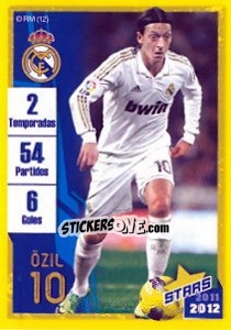 Cromo Ozil (Trayectoria) - Real Madrid 2011-2012 - Panini