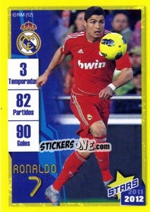 Sticker Ronaldo (Trayectoria) - Real Madrid 2011-2012 n. 153 - Panini