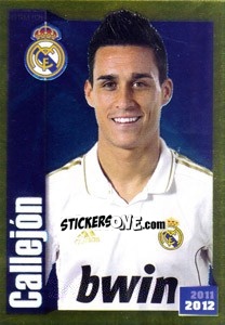 Cromo Callejon (Portrait) - Real Madrid 2011-2012 - Panini