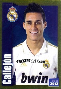 Sticker Callejon (Portrait) - Real Madrid 2011-2012 n. 162 - Panini