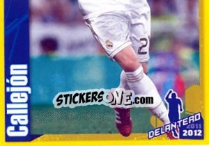 Sticker Callejon in action - Real Madrid 2011-2012 - Panini