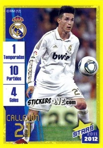 Sticker Callejon (Trayectoria) - Real Madrid 2011-2012 n. 165 - Panini