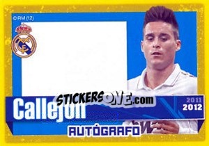 Sticker Callejon (Autografo) - Real Madrid 2011-2012 - Panini