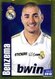 Sticker Benzema (Portrait) - Real Madrid 2011-2012 - Panini