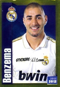 Sticker Benzema (Portrait) - Real Madrid 2011-2012 n. 168 - Panini