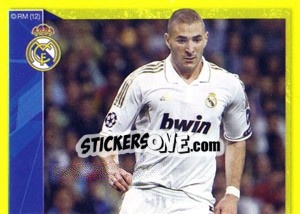 Sticker Benzema in action - Real Madrid 2011-2012 n. 169 - Panini