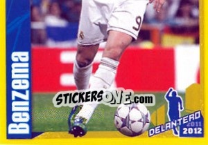Figurina Benzema in action - Real Madrid 2011-2012 - Panini