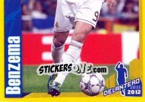 Sticker Benzema in action - Real Madrid 2011-2012 n. 170 - Panini