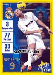 Figurina Benzema (Trayectoria) - Real Madrid 2011-2012 - Panini