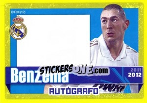 Sticker Benzema (Autografo) - Real Madrid 2011-2012 n. 173 - Panini