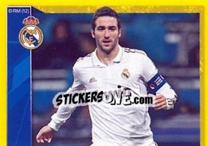 Figurina Higuain in action - Real Madrid 2011-2012 - Panini