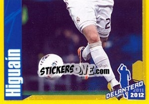 Sticker Higuain in action - Real Madrid 2011-2012 n. 176 - Panini