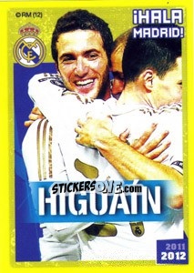 Sticker Higuain IHALA MADRID - Real Madrid 2011-2012 - Panini