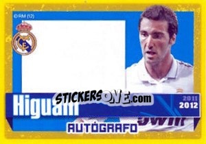 Sticker Higuain (Autografo) - Real Madrid 2011-2012 n. 179 - Panini