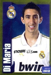 Cromo Di Maria (Portrait) - Real Madrid 2011-2012 - Panini