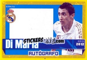Figurina Di Maria (Autografo) - Real Madrid 2011-2012 - Panini