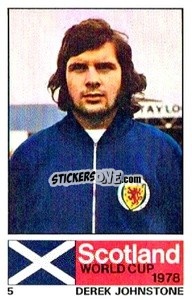 Cromo Derek Johnstone - Scotland World Cup Argentina 1978
 - Nabisco
