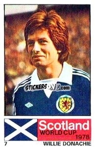 Sticker Willie Donachie - Scotland World Cup Argentina 1978
 n. 7 - Nabisco
