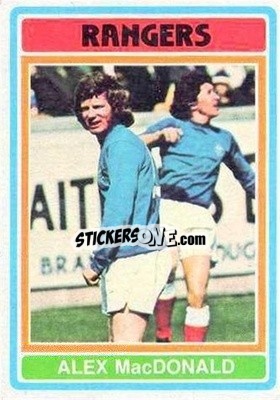 Sticker Alex MacDonald - Scottish Footballers 1976-1977
 n. 11 - Topps