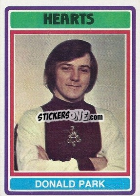 Sticker Donald Park - Scottish Footballers 1976-1977
 - Topps