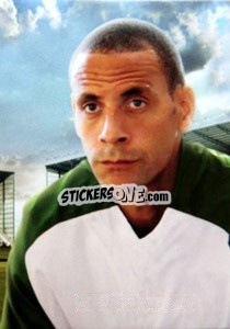 Sticker Rio Ferdinand - World Football UNIQUE 2012 - Futera