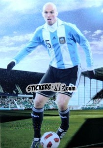 Sticker Esteban Cambiasso - World Football UNIQUE 2012 - Futera