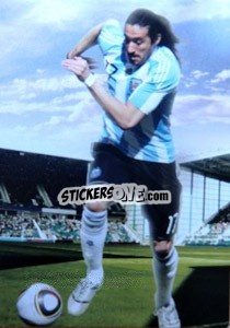 Sticker Jonas Gutierrez - World Football UNIQUE 2012 - Futera