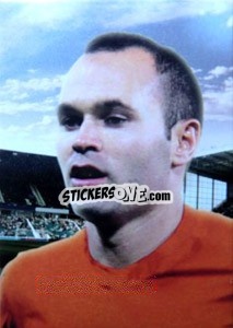 Sticker Andres Iniesta - World Football UNIQUE 2012 n. 81 - Futera