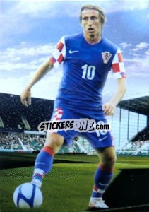 Sticker Luka Modric - World Football UNIQUE 2012 - Futera