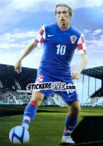 Sticker Luka Modric - World Football UNIQUE 2012 n. 90 - Futera