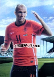 Sticker Arjen Robben - World Football UNIQUE 2012 n. 100 - Futera