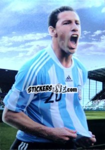 Sticker Maxi Rodriguez - World Football UNIQUE 2012 - Futera