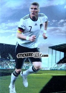 Sticker Bastian Schweinsteiger - World Football UNIQUE 2012 n. 104 - Futera
