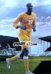 Sticker Yaya Toure - World Football UNIQUE 2012 n. 109 - Futera