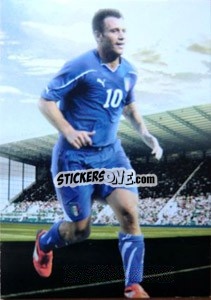 Sticker Antonio Cassano - World Football UNIQUE 2012 - Futera