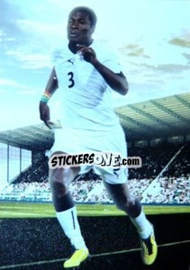 Sticker Asamoah Gyan - World Football UNIQUE 2012 - Futera