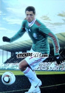 Sticker Javier Hernandez - World Football UNIQUE 2012 n. 132 - Futera