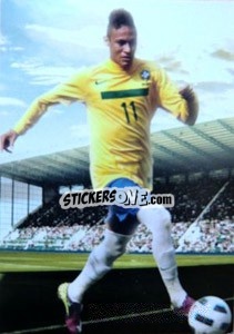 Sticker Neymar - World Football UNIQUE 2012 - Futera