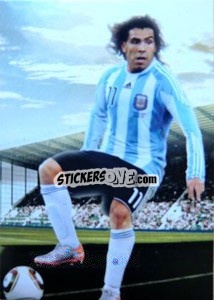 Sticker Carlos Tevez - World Football UNIQUE 2012 - Futera