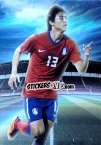 Sticker Koo Ja-Cheol - World Football UNIQUE 2012 - Futera