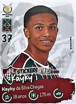 Sticker Kayky - Campeonato Brasileiro 2021
 n. 84 - Panini