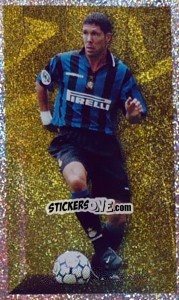 Cromo Diego Simeone - Tutto Inter - Panini