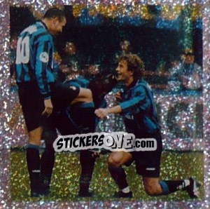 Figurina Moriero / Recoba - Tutto Inter - Panini