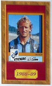 Sticker Andreas Brehme - Tutto Inter n. 176 - Panini