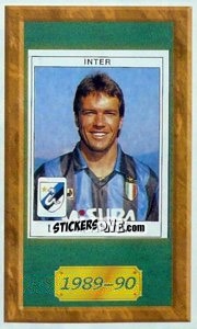 Sticker Lothar Matthaüs - Tutto Inter n. 177 - Panini
