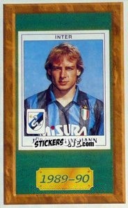 Cromo Jürgen Klinsmann - Tutto Inter - Panini
