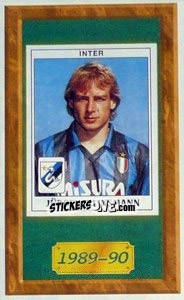 Sticker Jürgen Klinsmann - Tutto Inter n. 180 - Panini