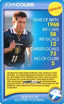 Cromo John Collins - Heroes of Scottish Football
 n. 22 - Top Trumps